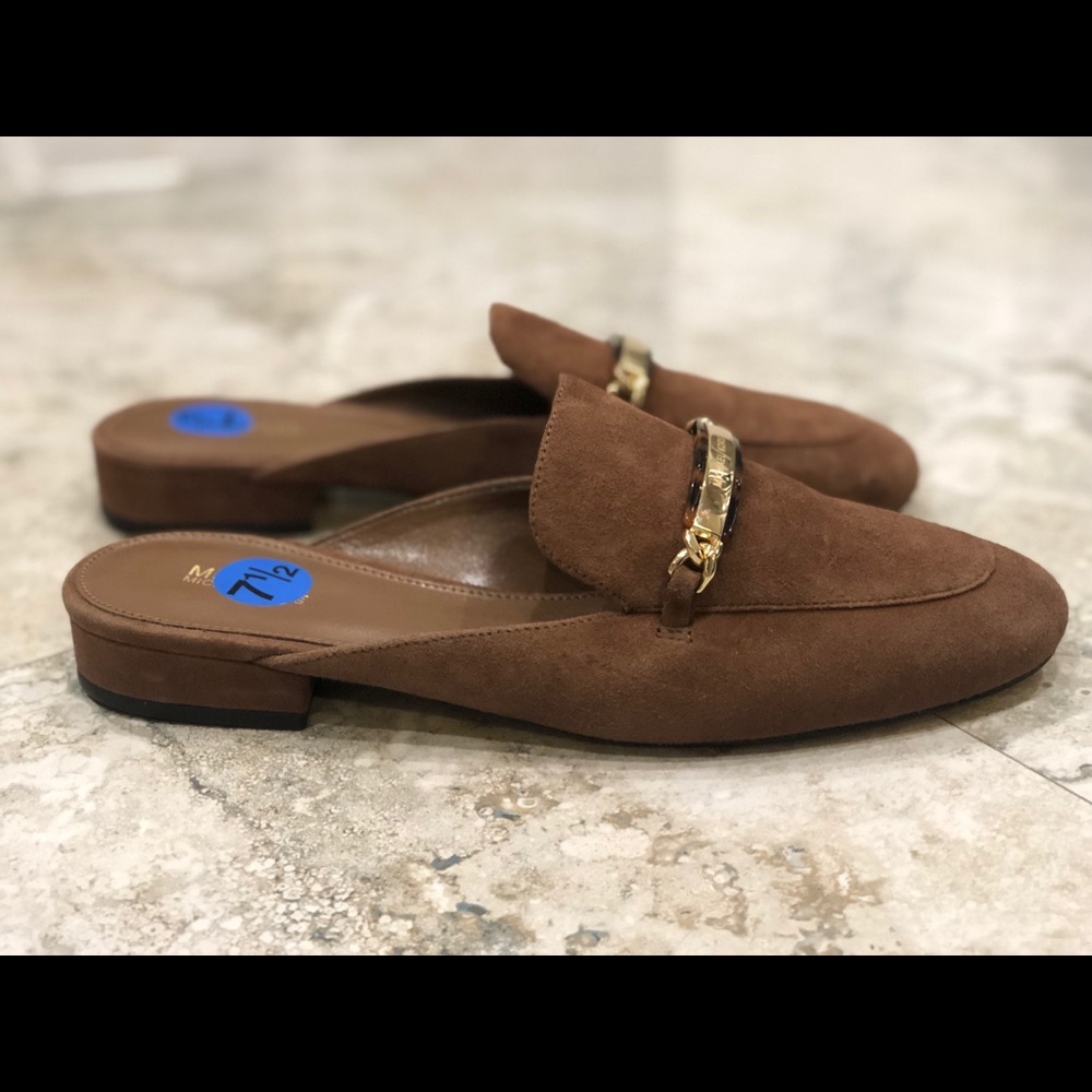 Michael Kors Women's Nadia Slide Mule DK Caramel